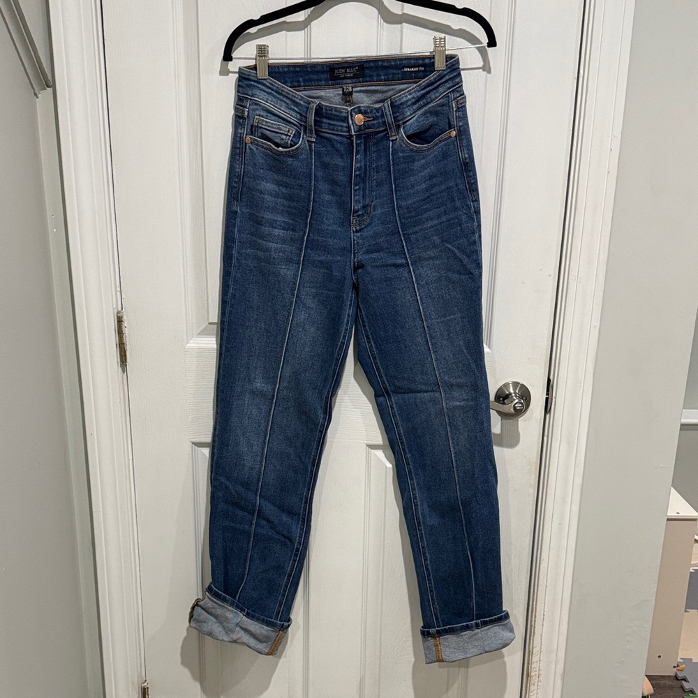 Judy Blue Dark Blue Boyfriend Jeans